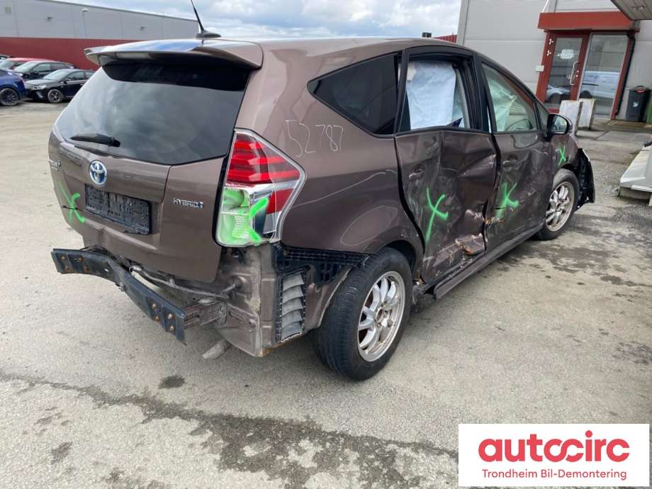 Toyota Prius +7 2012-2020 (Type III) (stasjonsvogn) (stasjonsvogn), Motorkode: 2ZR-FXE, Girkassekode: 3090047130