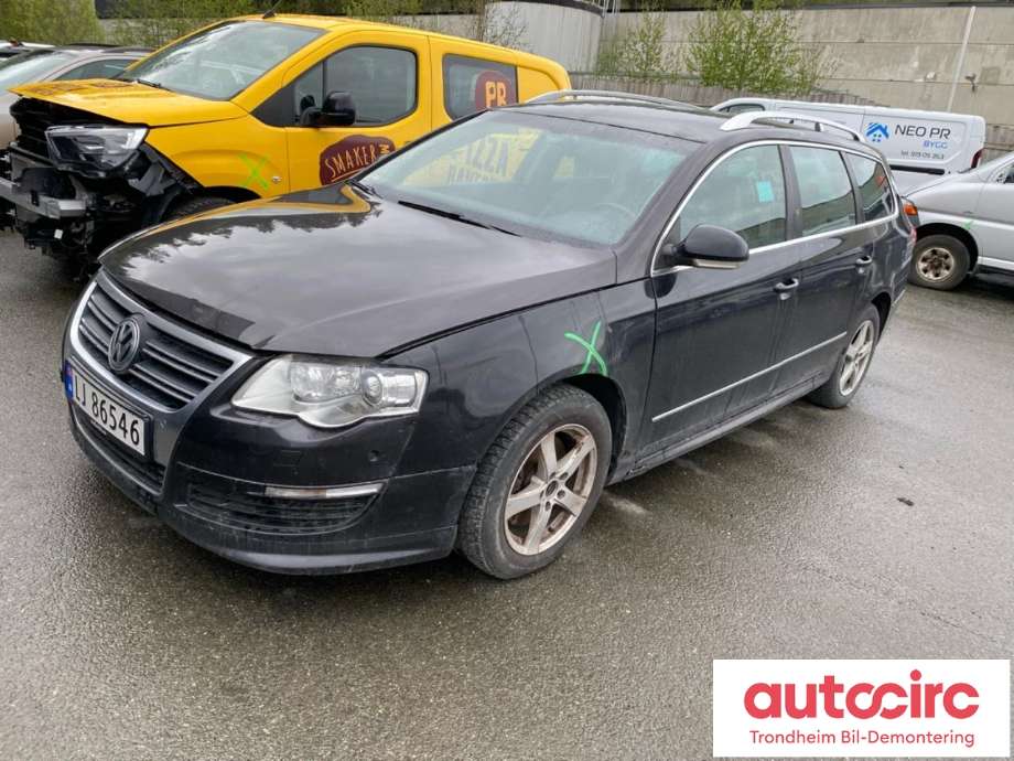 VW Passat 2005-2010 (B6) (B6), Motorkode: CBAB, Girkassekode: KNP