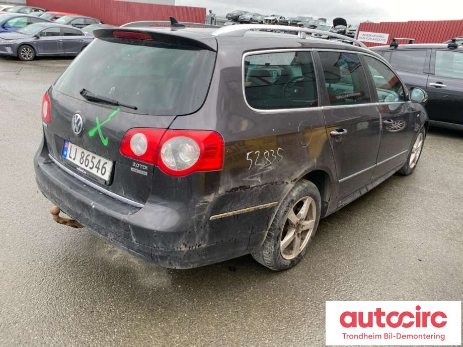 VW Passat 2005-2010 (B6) (B6), Motorkode: CBAB, Girkassekode: KNP