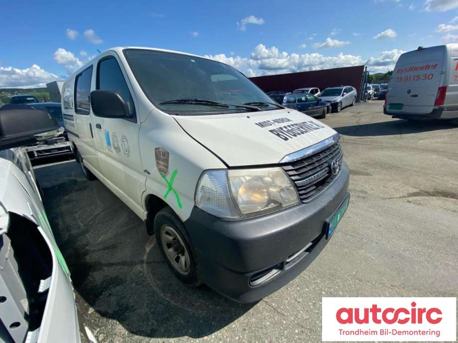 Toyota Hiace 2007-2012 (Fase 3) , Motorkode: 2KD-FTV, Girkassekode: 3303026A61