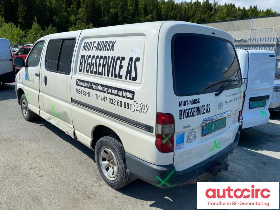 Toyota Hiace 2007-2012 (Fase 3) , Motorkode: 2KD-FTV, Girkassekode: 3303026A61