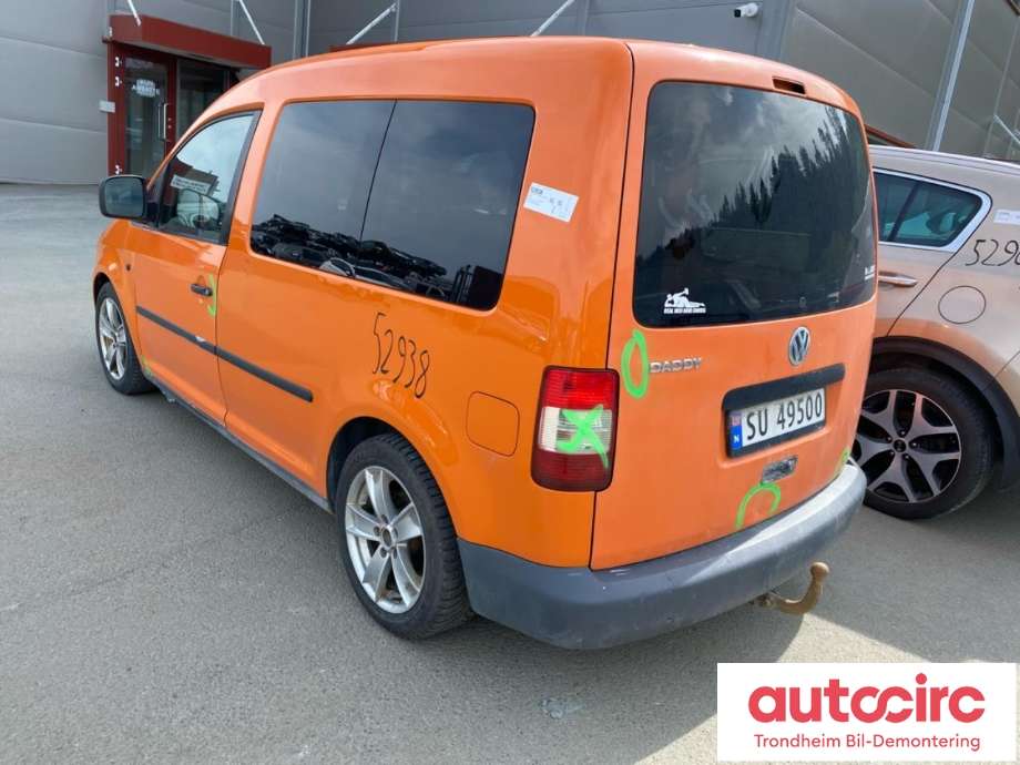 VW Caddy 2004-2010 (Type III, Fase 1) , Motorkode: 1.9 TDI 105 HK, Girkassekode: JCS