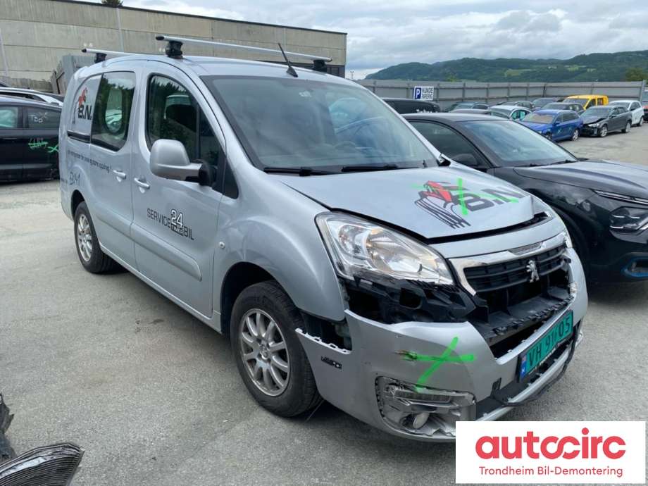 Peugeot Partner 2015-2019 (Type II, Fase 2) , Motorkode: BHY, Girkassekode: 1609983380