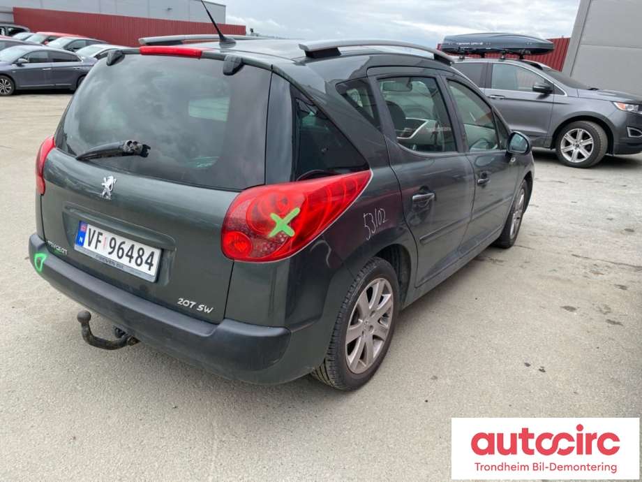 Peugeot 207 2006-2012 , Motorkode: 9HX, Girkassekode: 2222PT