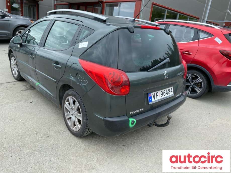 Peugeot 207 2006-2012 , Motorkode: 9HX, Girkassekode: 2222PT