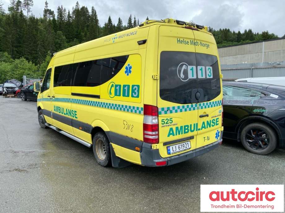 Mercedes Sprinter 2013-2018 (Fase 2) (906) (906), Motorkode: OM642.896, Girkassekode: 722.902