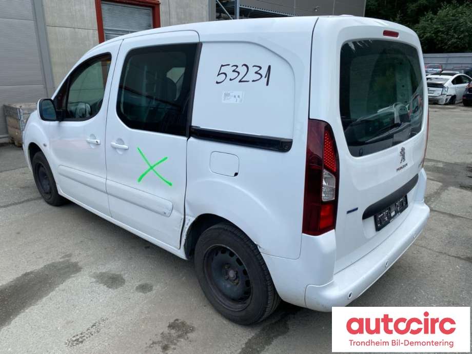 Peugeot Partner 2015-2019 (Type II, Fase 2) , Motorkode: BHY, Girkassekode: 1609983380