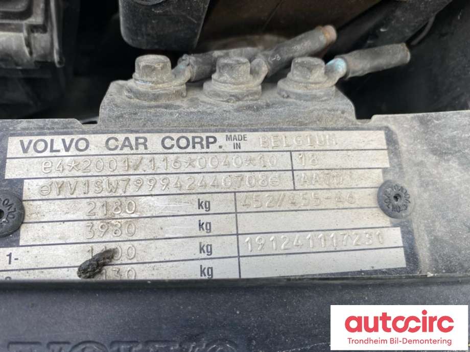 Volvo V70 2000-2004 (Type II, Fase 1) , Motorkode: D5244T, Girkassekode: 8251718