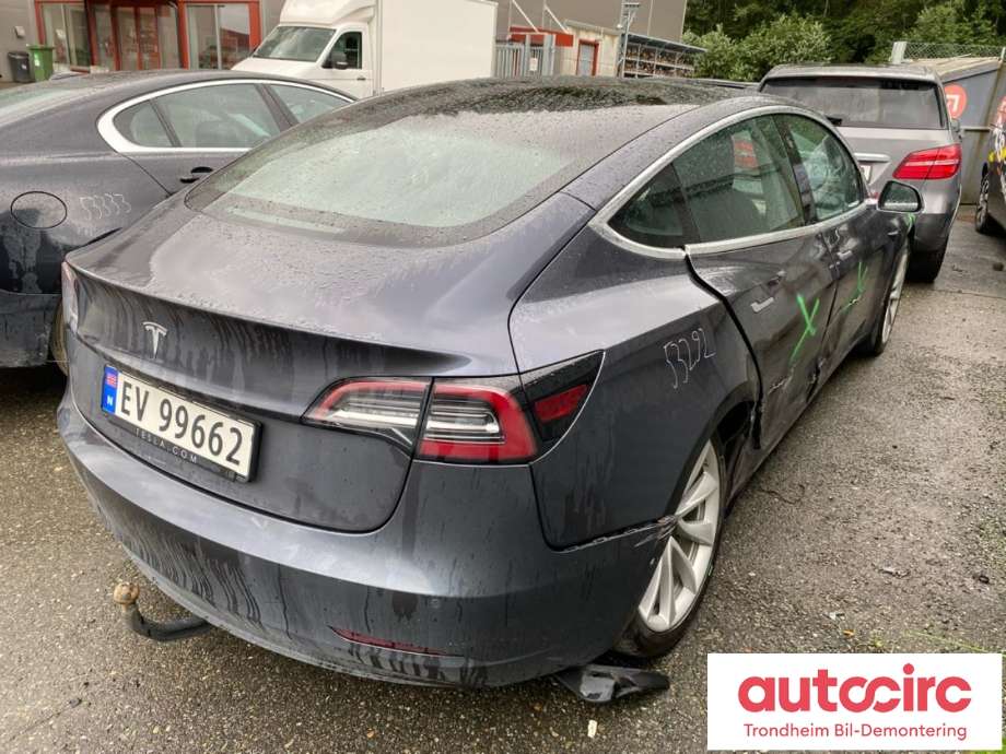 Tesla Model 3 2018-2023 (Fase 1) delebil , Motorkode: 3D1, Girkassekode: 