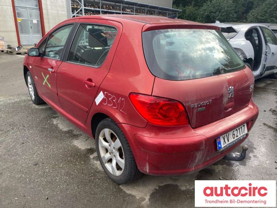 Peugeot 307 2005-2008 (Fase 2) , Motorkode: 9HZ, Girkassekode: 2222LL