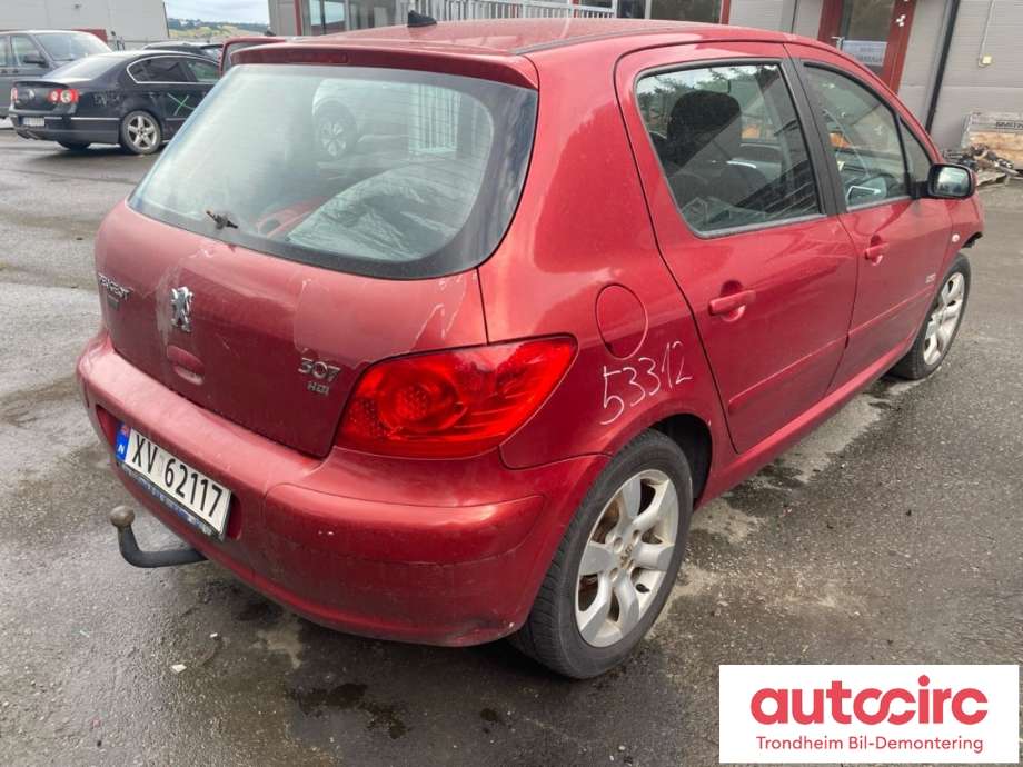 Peugeot 307 2005-2008 (Fase 2) , Motorkode: 9HZ, Girkassekode: 2222LL