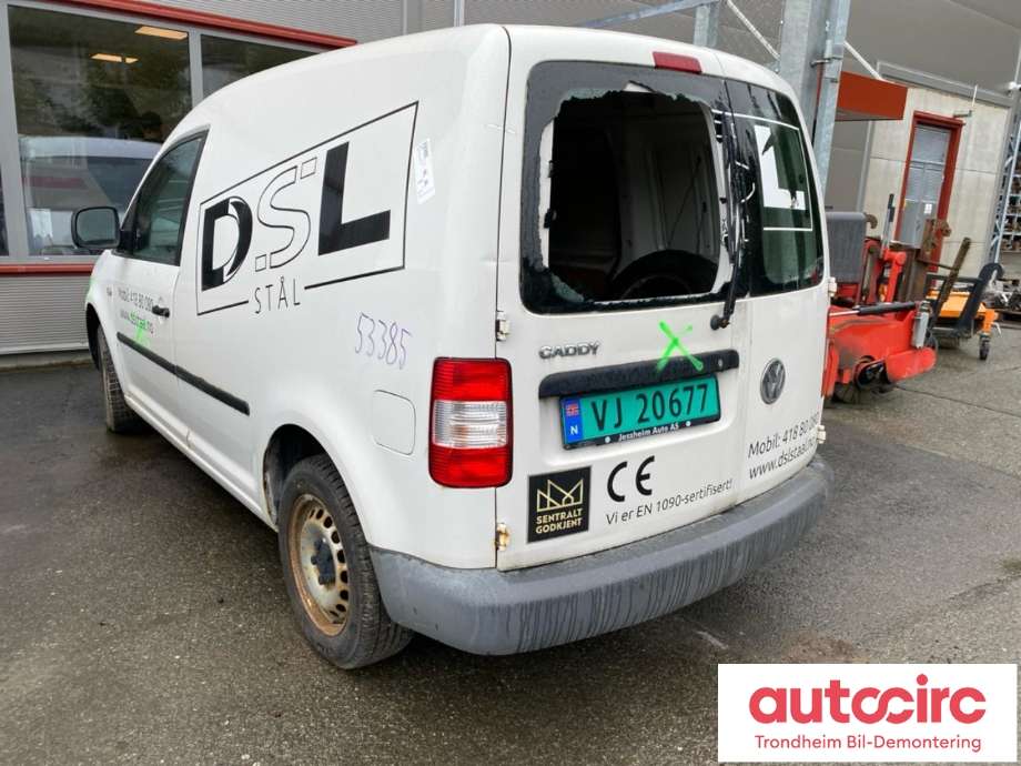 VW Caddy 2004-2010 (Type III, Fase 1) , Motorkode: BDJ, Girkassekode: FZU