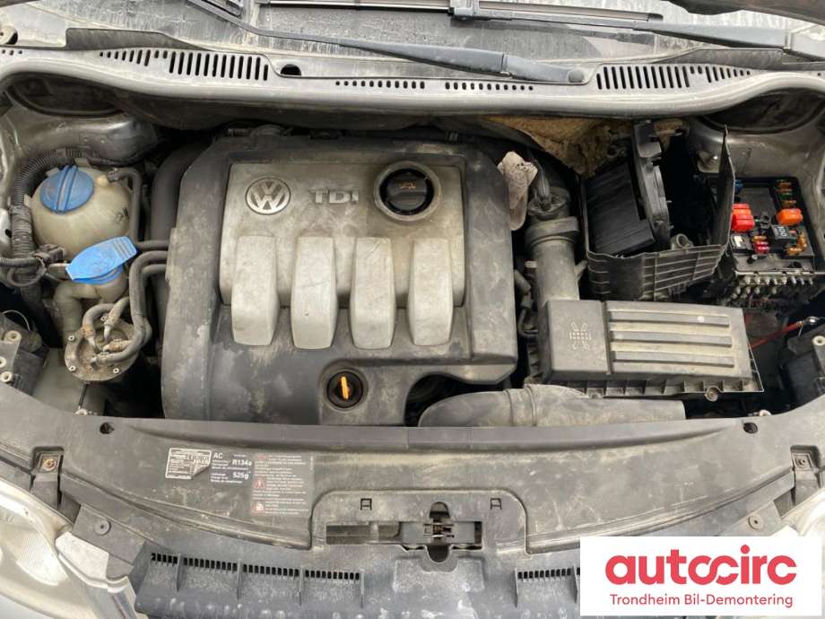 VW Touran 2007-2010 (Type I, Fase 2) , Motorkode: BXE, Girkassekode: JWP