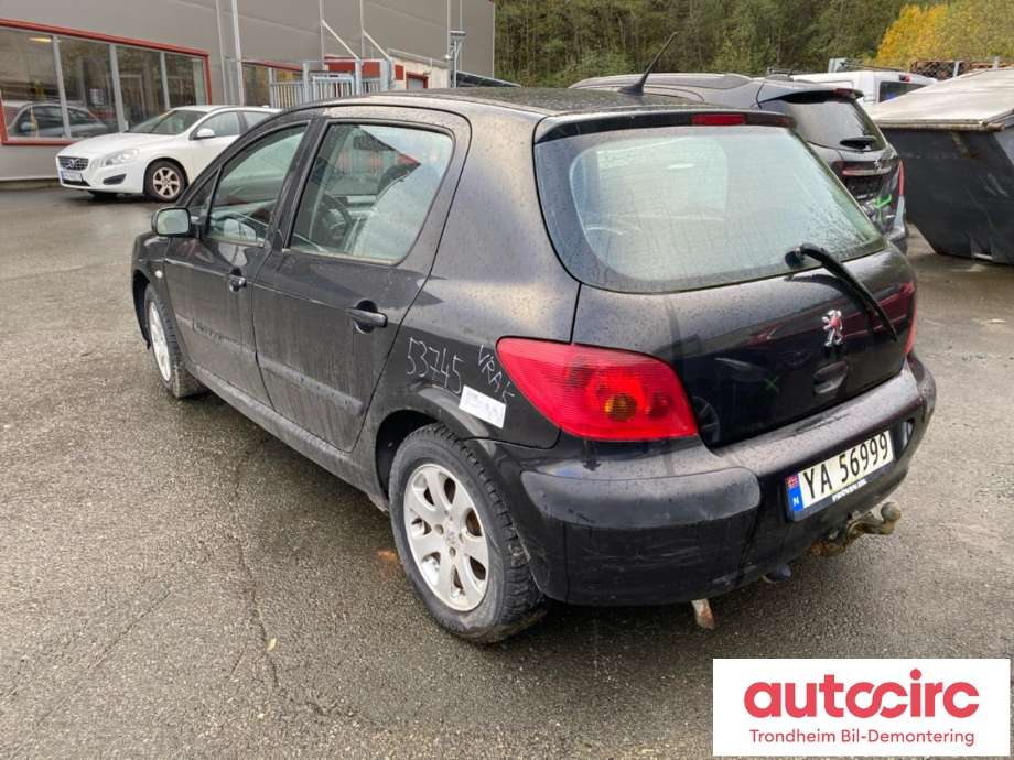 Peugeot 307 2001-2004 (Fase 1) , Motorkode: NFU, Girkassekode: 2222T8