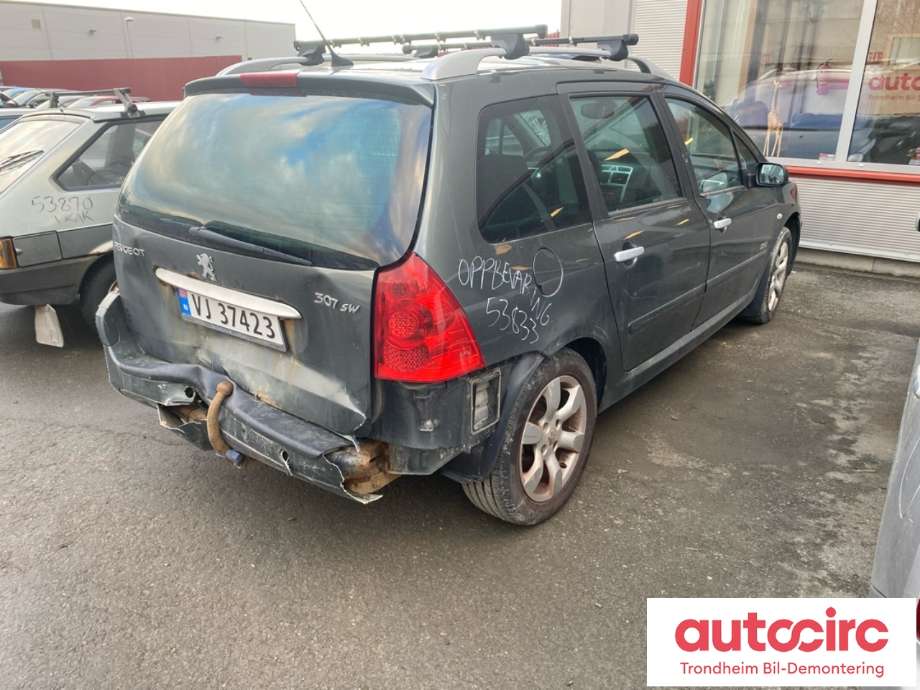 Peugeot 307 2005-2008 (Fase 2) , Motorkode: 9HZ, Girkassekode: 2222LL