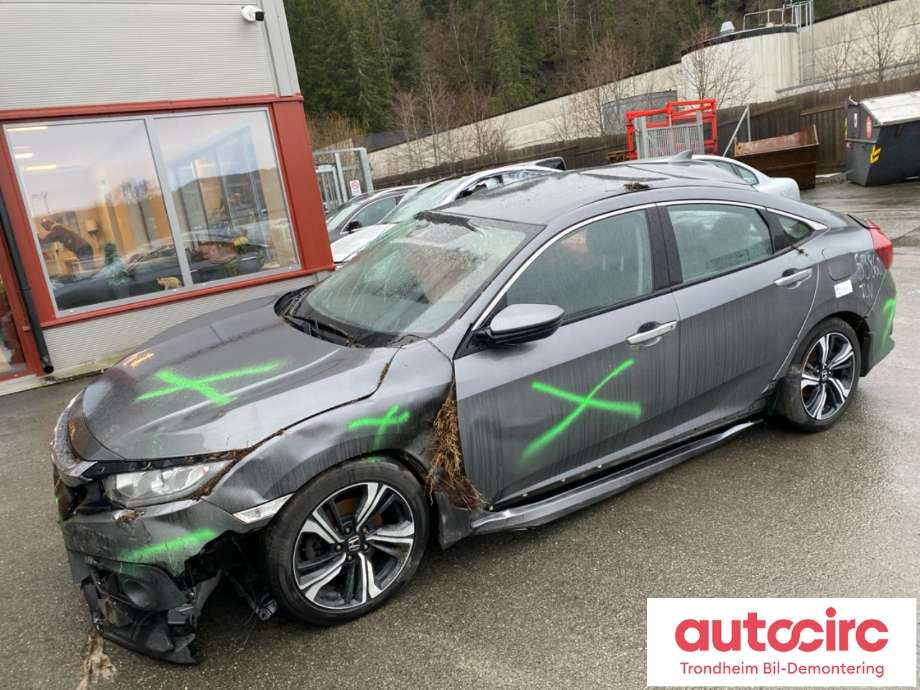 Honda Civic 2017-->> (Type X) , Motorkode: L15BB, Girkassekode: 