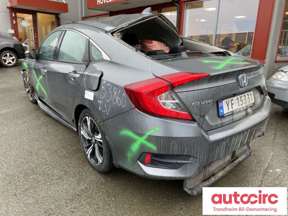 Honda Civic 2017-->> (Type X) , Motorkode: L15BB, Girkassekode: 