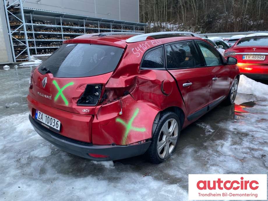 Renault Megane 2009-2016 Type III , Motorkode: K9K834, Girkassekode: JR5