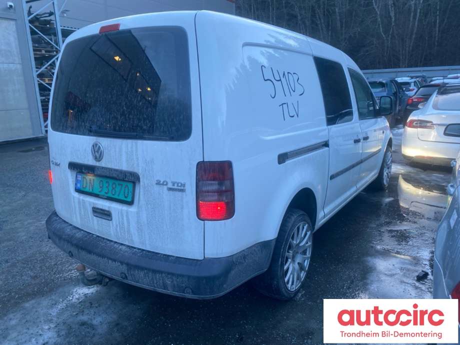VW Caddy 2010-2015 (Type III, Fase 2) , Motorkode: CFHF, Girkassekode: NFQ