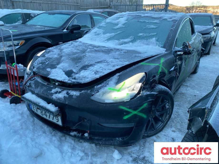 Tesla Model 3 2018-2023 (Fase 1) , Motorkode: 3D3, Girkassekode: TRINNLØS