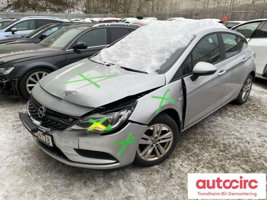 Opel Astra K, 2015->>  delebil , Motorkode: LE1, Girkassekode: M26