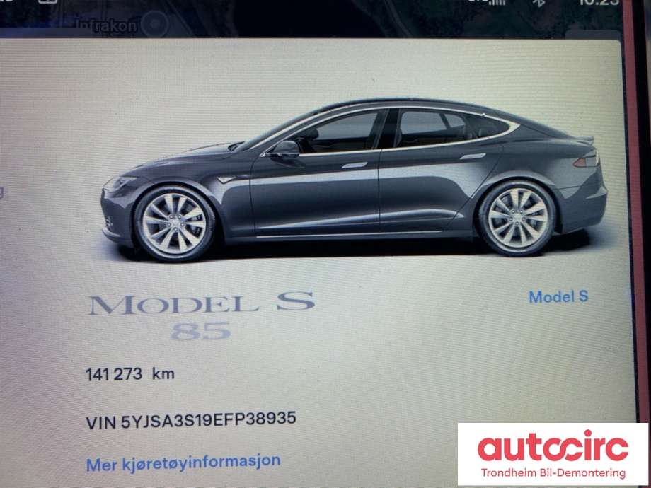 Tesla Model S 2013-2016 (Fase 1) , Motorkode: L1S, Girkassekode: TRINNLØS