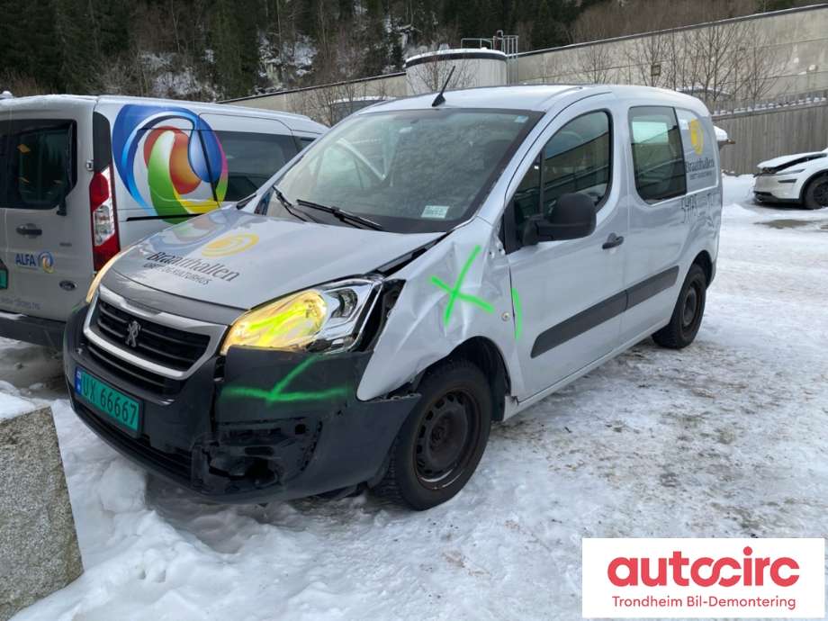 Peugeot Partner 2015-2019 (Type II, Fase 2) , Motorkode: BHW, Girkassekode: 1612444280