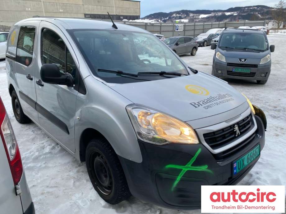 Peugeot Partner 2015-2019 (Type II, Fase 2) , Motorkode: BHW, Girkassekode: 1612444280
