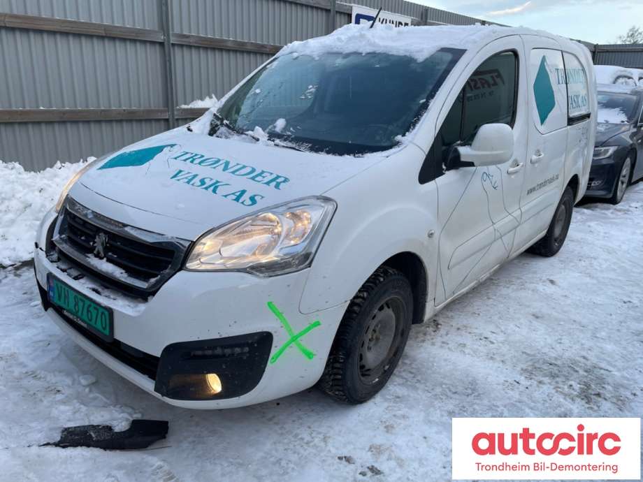 Peugeot Partner 2015-2019 (Type II, Fase 2) , Motorkode: BHY, Girkassekode: 1613641380
