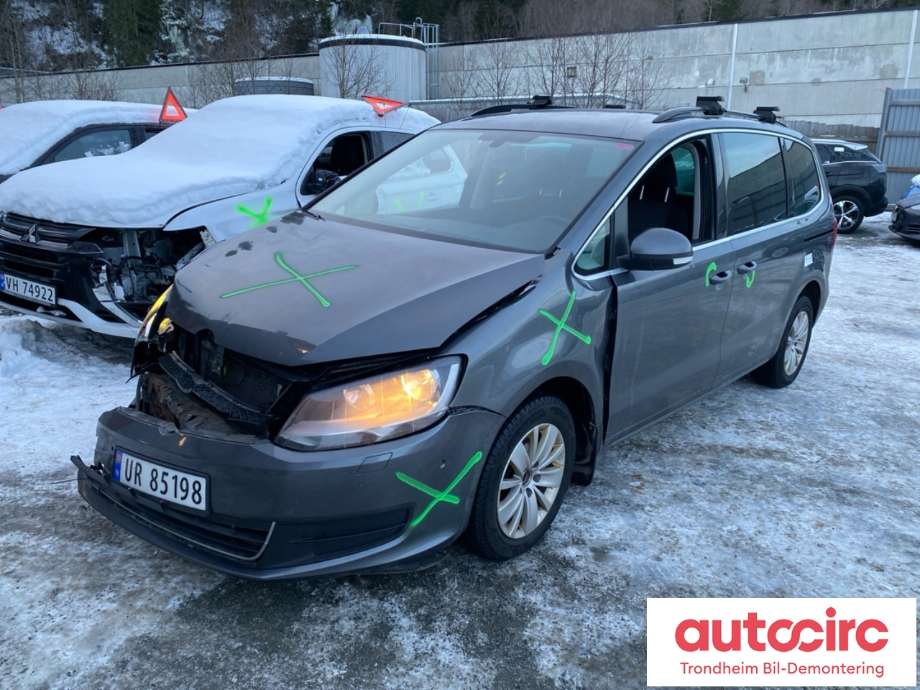 VW Sharan 2010-->> (Type II) , Motorkode: CFFB, Girkassekode: LQU