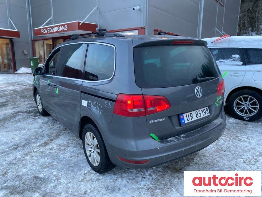 VW Sharan 2010-->> (Type II) , Motorkode: CFFB, Girkassekode: LQU