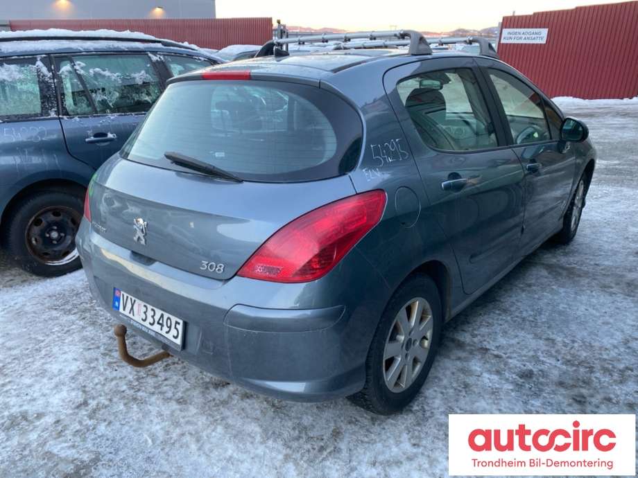Peugeot 308 2007-2011 (Type I, Fase 1) , Motorkode: 9HV/DV6TED4B, Girkassekode: 2222YC