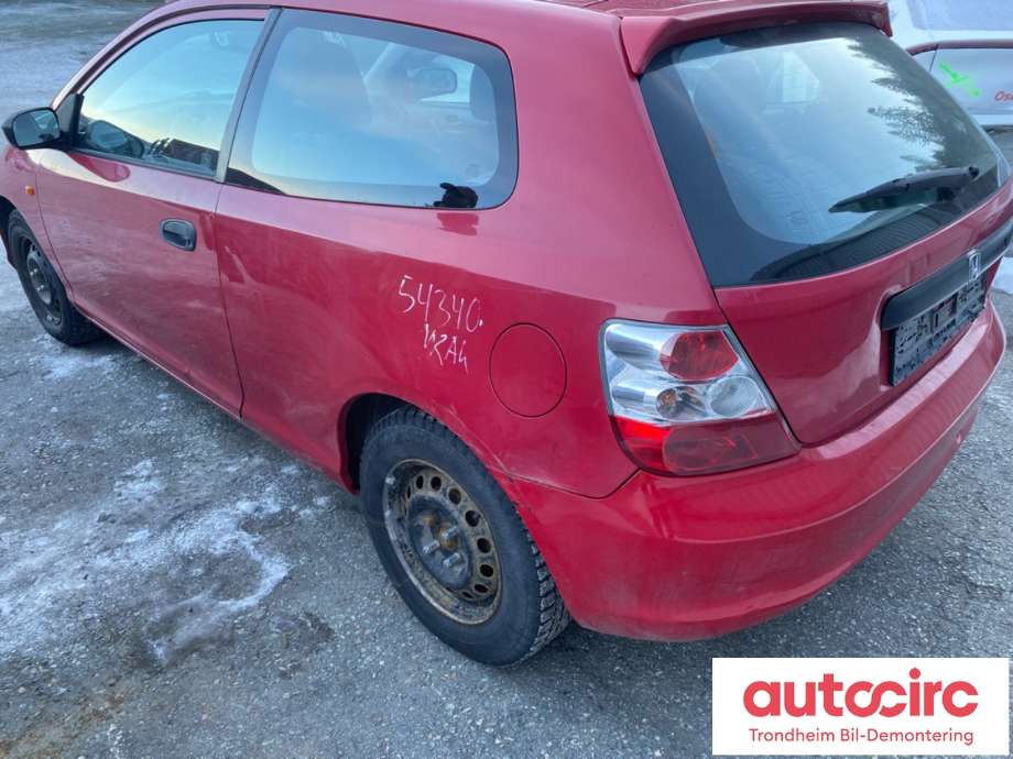 Honda Civic 2001-2005 (Type VII) (ENGELSK) (ENGELSK), Motorkode: D14Z6, Girkassekode: 20011PMWM50
