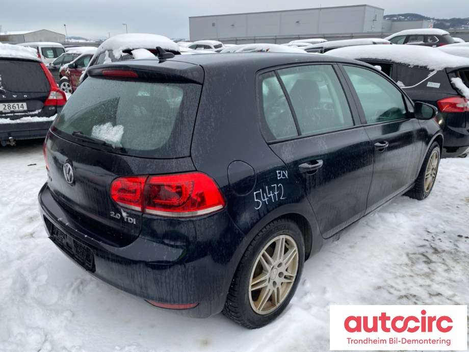 VW Golf VI 2008-2012 , Motorkode: CFFB, Girkassekode: MSV
