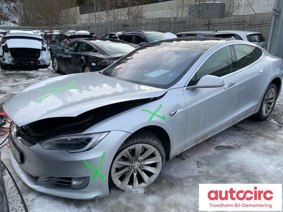 Tesla Model S, 2016-2021 (Fase 2)  delebil , Motorkode: L2S, Girkassekode: TRINNLØS