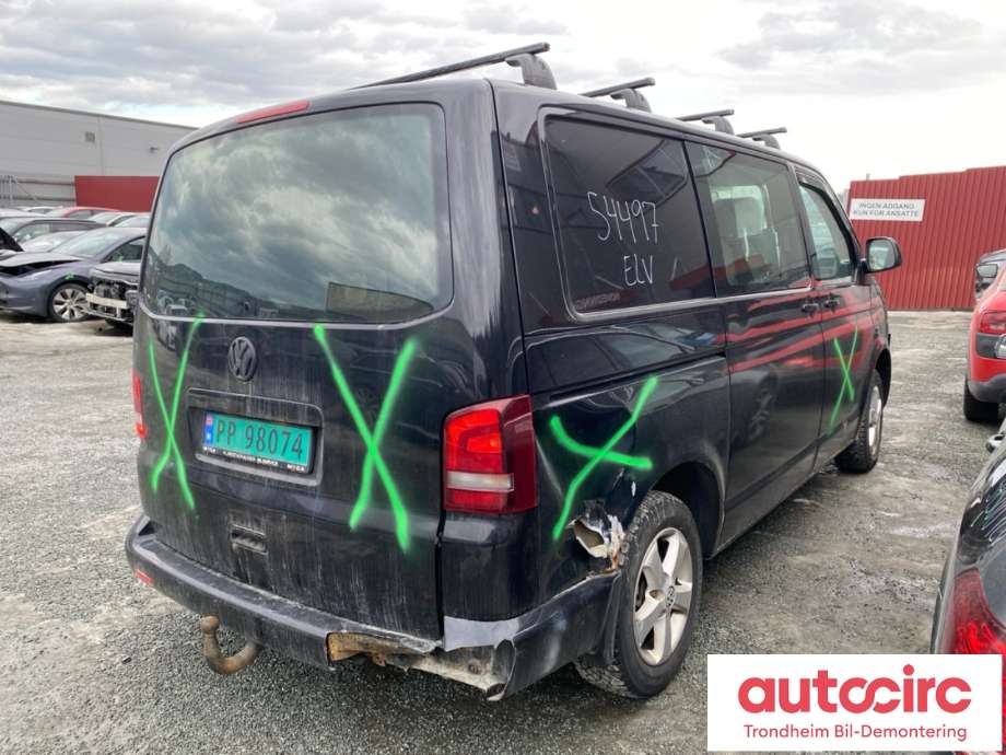 VW Transporter / Caravelle 2009-2015 (Fase 2) (T5) (T5), Motorkode: CAAC, Girkassekode: KQK