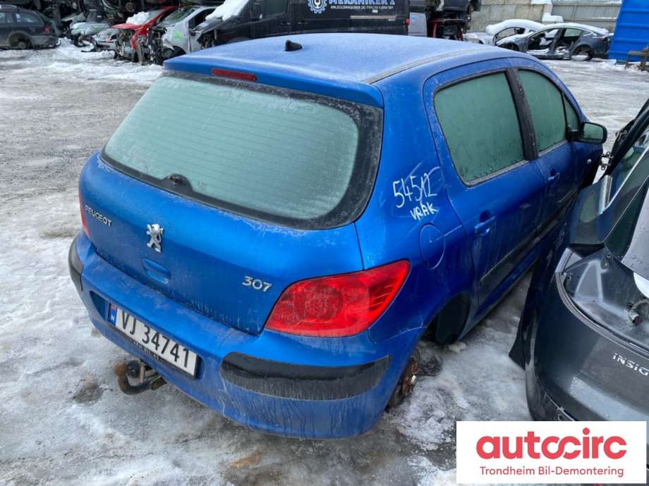 Peugeot 307 2005-2008 (Fase 2) , Motorkode: NFU, Girkassekode: 2222RN