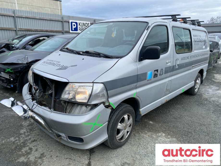 Toyota Hiace, 2007-2012 (Fase 3)  delebil , Motorkode: 2KD-FTV, Girkassekode: 3303026A60