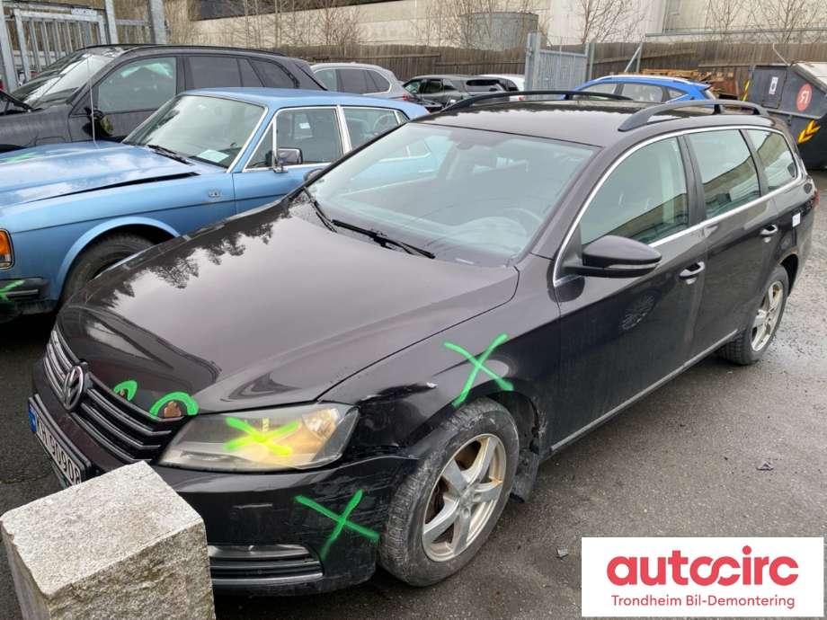VW Passat 2011-2015 (B7) (B7), Motorkode: CAYC, Girkassekode: MYP