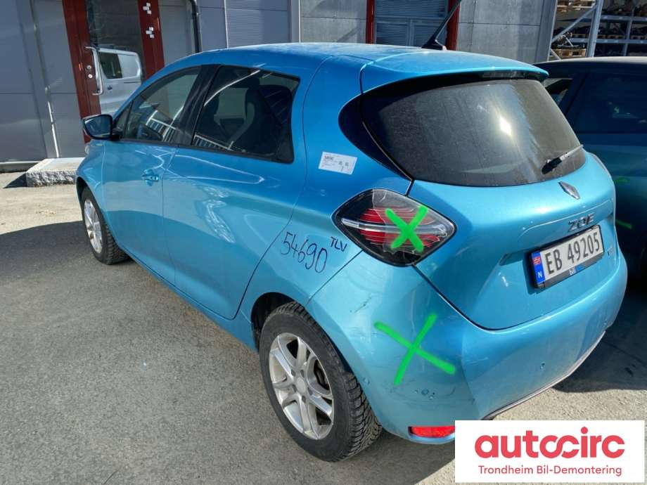 Renault Zoe 2019-->> (Fase 2) , Motorkode: 5AQ60, Girkassekode: 290K43711R