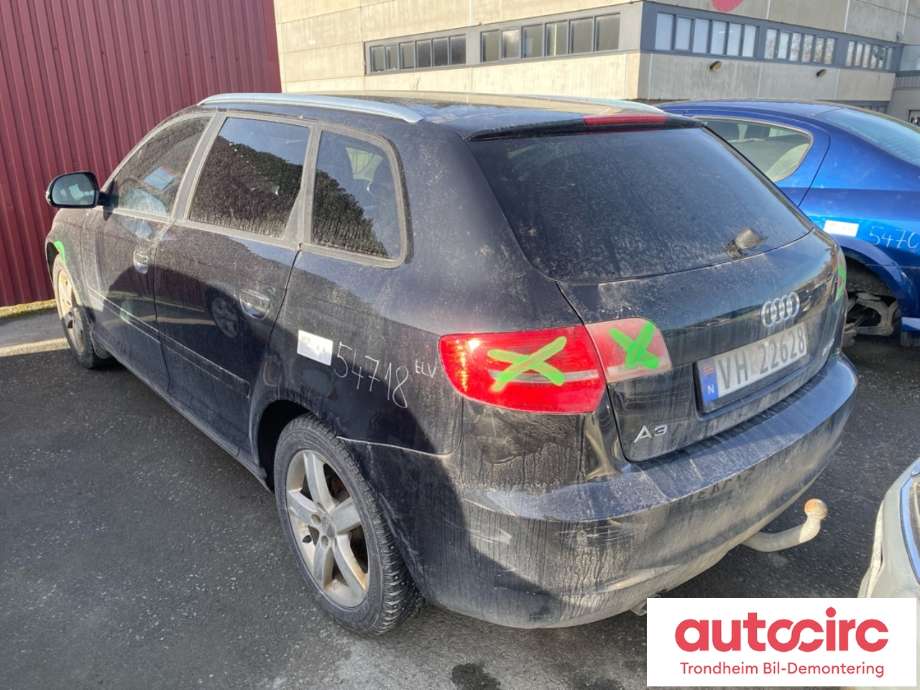 Audi A3 2009-2012 (Type II, Fase 2) , Motorkode: CAYC, Girkassekode: LUB