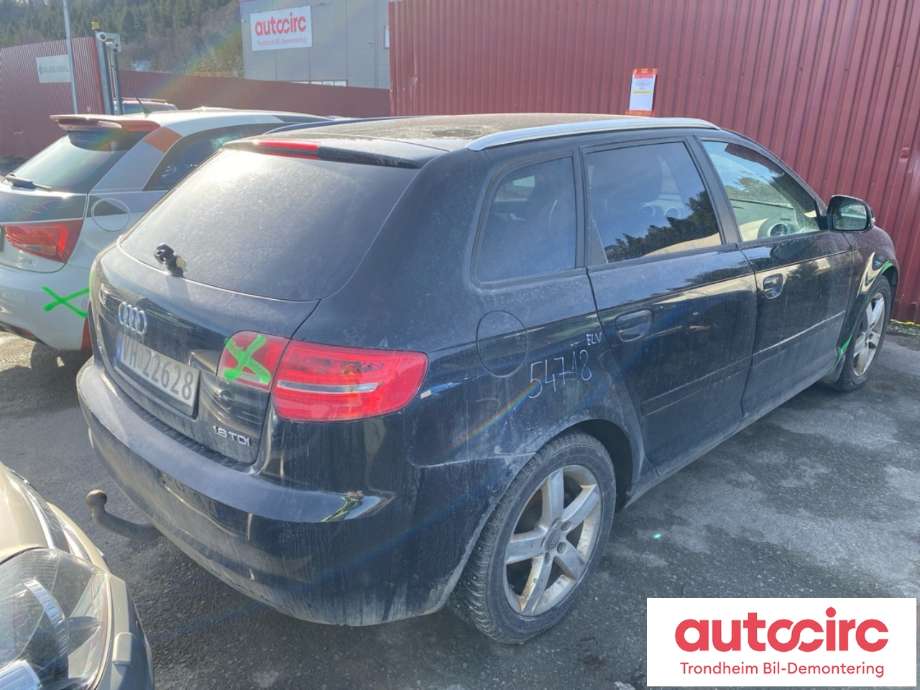 Audi A3 2009-2012 (Type II, Fase 2) , Motorkode: CAYC, Girkassekode: LUB
