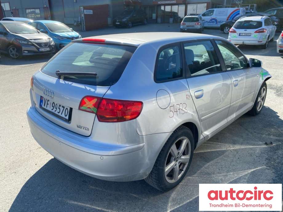Audi A3 2003-2008 (Type II, Fase 1) , Motorkode: BLS, Girkassekode: KBL