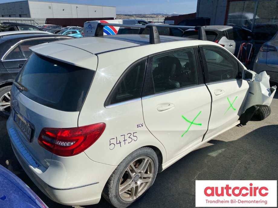 Mercedes B-Klasse 2011-2018 (W246) (W246), Motorkode: 270910, Girkassekode: 711643