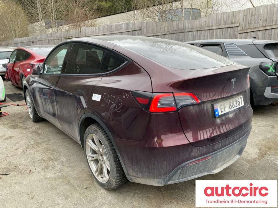 Tesla Model Y 2021-2024 (Type I) delebil , Motorkode: 3DU, Girkassekode: TRINNLØS