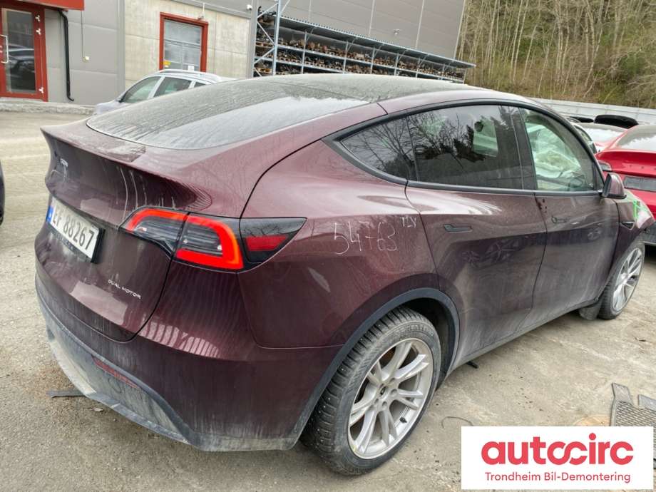 Tesla Model Y 2021-2024 (Type I) delebil , Motorkode: 3DU, Girkassekode: TRINNLØS