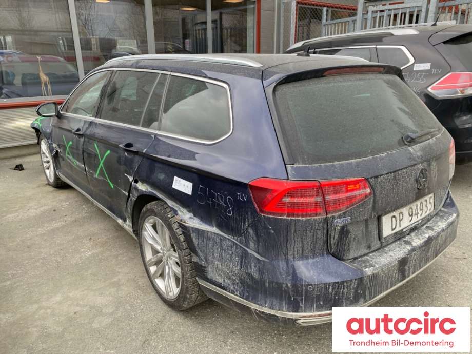 VW Passat 2015-2019 (Fase 1) (B8) (B8), Motorkode: CUKC, Girkassekode: RXG