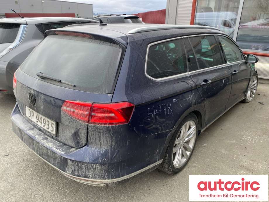 VW Passat 2015-2019 (Fase 1) (B8) (B8), Motorkode: CUKC, Girkassekode: RXG