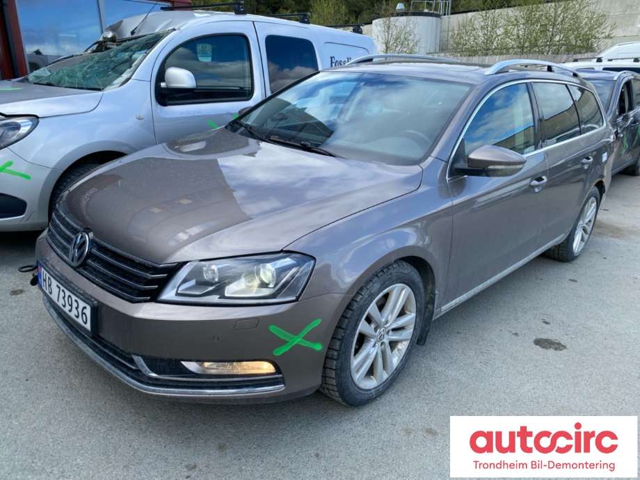VW Passat, 2011-2015 (B7) (B7) delebil , Motorkode: CFFB, Girkassekode: NFV