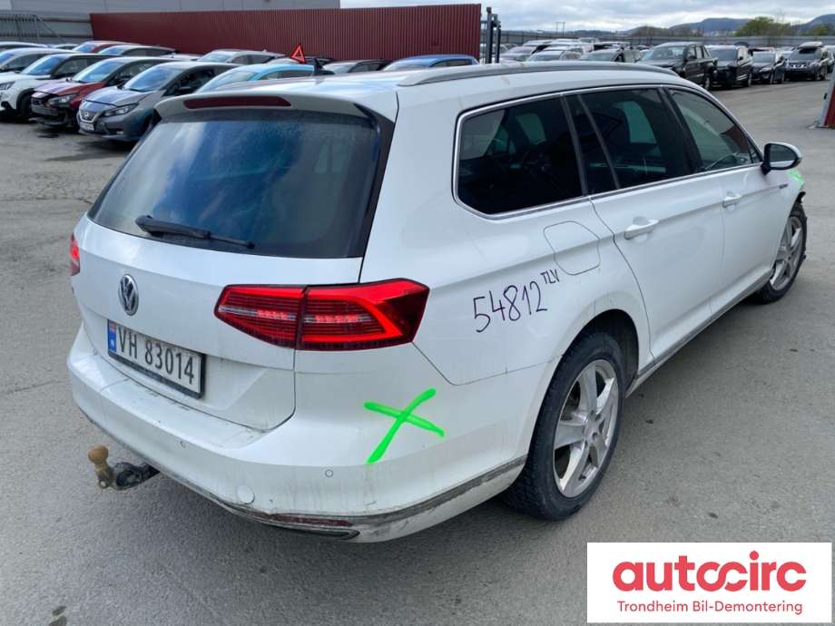 VW Passat 2015-2019 (Fase 1) (B8) (B8), Motorkode: CUKC, Girkassekode: RXG